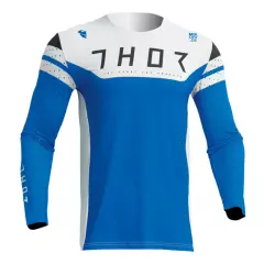 Thor Prime Rival Blue and White MX Off-Road Jersey Men's Sizes SM - 2XL