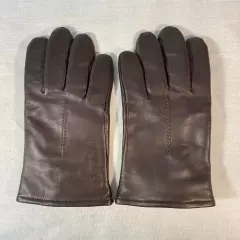 New Fownes Leather Driving Gloves Women's Brown - Size 7