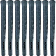 PURE DTX Titanium Gray Midsize (+1/16) Golf Grips - Set of 8