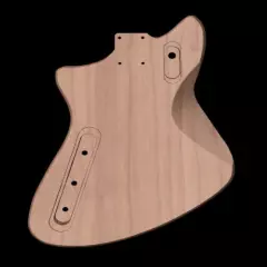 Custom Order Guitar Body, Rear Routed MAHH, Fits Meteora® Strat® Neck