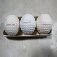 3 Vintage Peck & Peck Liquid Center Golf-Bud Golf Balls NOS 