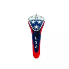 USA Golf Head Cover with Stars - Driver with Zipper Closure