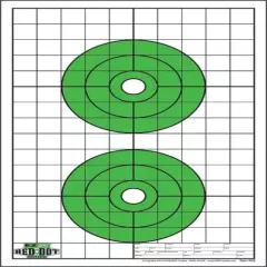 200 Genuine EZ2C Targets for Red Dot Optics ~ Eight Styles Scope Handgun Rifle 