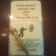 Pro-Shot Spear Tip Jag 10mm/.40 Caliber - Benchrest Quality - J10B