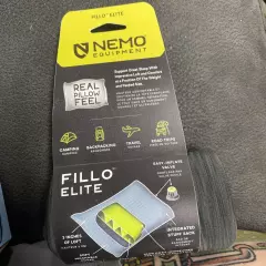 NEMO Fillo Elite Pillow | Inflatable Pillow for Travel, Backpacking, and