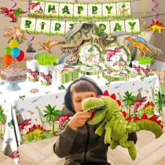 Dinosaur Birthday Party Supplies Jurassic Dinosaur Theme Tableware Included