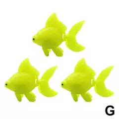 3Pcs Plastic Artificial Moving Fish Gold Fish Ornament Small Decor Fishes Z5D9