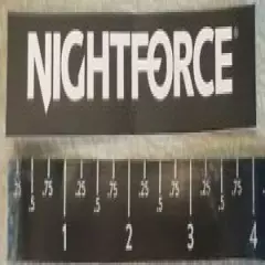 Small 4" - Nightforce Precision Optics Reliable Repeatable Vinyl Decal Sticker