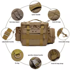 Tactical Shoulder Bag Fishing Waist Bag Fanny Pack for Outdoor Hiking Camping