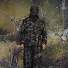 SAS 3D Leafy Camo Ghillie Suit for Hunting Camping Hiking