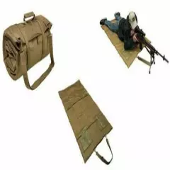 VISM Roll Up Shooting Mat 69" Tactical Rifle Range Gear Hunting Prone Mat TAN