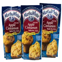 Martha White Apple Cinnamon Muffin Mix 7 oz (3 Pack)