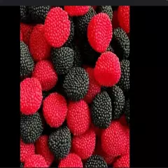 Marshmellow Candy sweet raspberry Black Red Gummy Halal Strawberry Flavor 300g