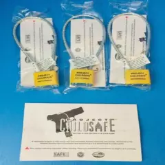 3 Gun Locks 13" Steel Cable Trigger Pistol Rifle Shotgun Rifle Project Childsafe