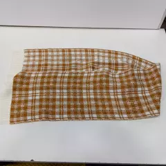 Timberland White/Brown Plaid Scarf NWT