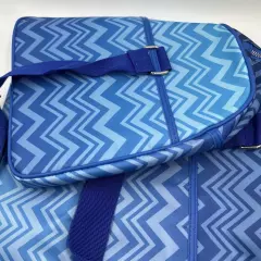 Missing Chevron Blue Duffel Bag