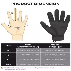 KEMIMOTO Tactical Gloves for Men Touchscreen Motorcycle Gloves with Hard Shel...