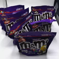 M&M`s Chocolate Candies with Peanut Sharing Size net wt 9,40 oz, Pack of 6