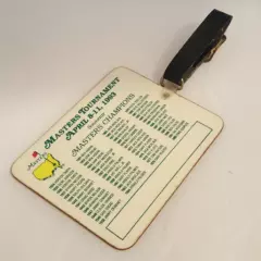 MASTERS BAG TAG OF The 1993 Masters Players BAG TAG (Rare)