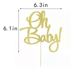 Oh Baby Cake Topper - Baby Shower For boys and girls