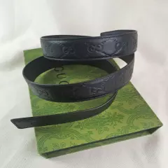 shipping Gucci belt double button black