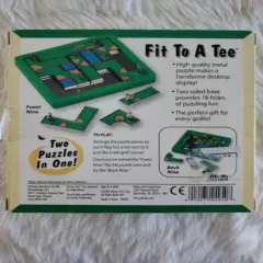 Fit To A Tee 18 Hole Golf Puzzle. Desk Conversation Piece. *Rare. 