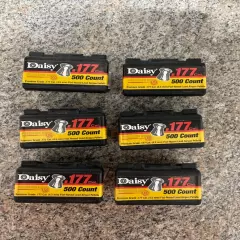 6 boxes of Daisy 557 Quick Silver .177 Caliber 500 Count Pellets