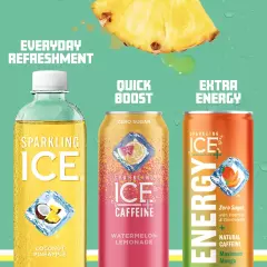 Sparkling Ice Coconut Pineapple Sparkling Water Zero Sugar Flavored Water wit...