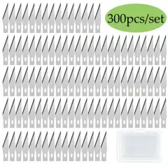 50/300pcs Precision Craft Knife Blades Refill Hobby Knife Blades for Art Carving