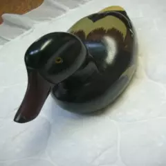 Castilian Imports Wood Carved Decoy Multi-color Duck /14.5" long x 6.25" Tall