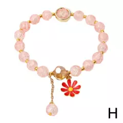 Crystal Bracelet Daisy Bracelet Beads Cute Girly Fashion Gelang Accessories C2N9