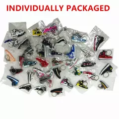 20 Pcs of 2D Sneakers Keychains Hype Beast Sneaker 2D Variety of Keychains Lot