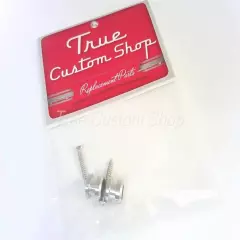 True Custom Shop® SCHALLER Chrome Strap Lock Buttons For USA Fender Strat & Tele