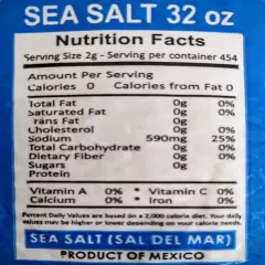 Sal Real De Colima 2 lb.- Coarse Salt - Sea Salt - Natural - Unrefined Sea Salt