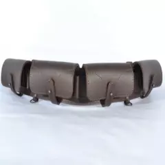 Quality Leather Cartridge Shotgun Shell Belt Holder Bandolier 24 R-s. 20-16-12GA