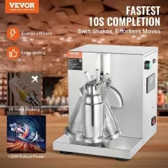 VEVOR Milkshake Maker Machine, 120W Commercial Milk Tea Shaker Machine, Single 