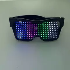 LED Luminous Party Glasses Bluetooth APP Control Programmable Text USB Charging