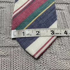 Vintage Haspel striped summer cotton tie 