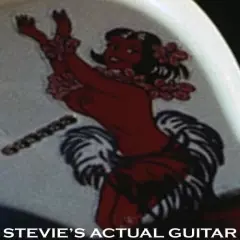 SRV Vaughan Charley sticker / Ol Pearl Hula Girl Stratocaster Guitar Decal