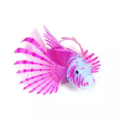 Artificial Glowing Lion Fish Luminous Fake Fish Aquarium Floating Glow In Darkღ