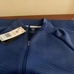 NWT Adidas Ladies XS Textured Layer jacket Full Zip FI9512 NEW tech indigo