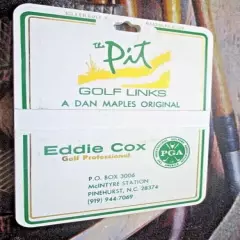 vtg - PGA Golf Bag Tag - THE PIT GOLF LINKS - Pinehurst NC