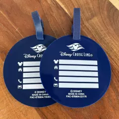 New Disney Cruise Line Castaway Club Member Luggage Tags SET OF 2