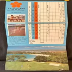 Vintage Unused 1972 Mauna Kea, Hawaii Golf Scorecard & Postcard