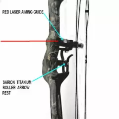 VELOCITY Archery Youth/Adult Compound Bow w/ LASER Guide + Bag