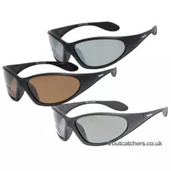 Snowbee Classic Sports Sunglasses - Matt Black Frame / Amber Lens - 18111-2