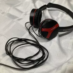 Electra Light Weight Headphones Red Black Tested Working