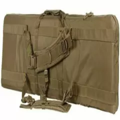 VISM Double Carbine Case 52" Dual Rifle Range Bag Shooting Hunting Tactical TAN