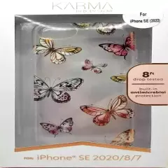 Karma by Body Glove Pink Butterflies Case - iPhone SE 8/7