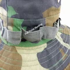 Camo Fishing Hunting Camping Hiking Boonie Bucket Wide Brim Hat & Insect Netting